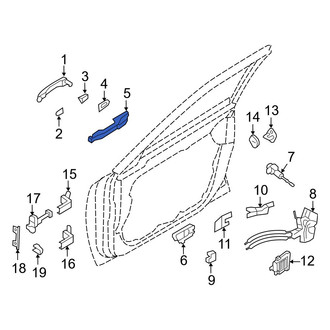 Hyundai OE - Front Left Exterior Door Handle Base