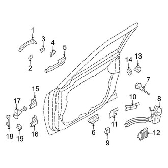 Hyundai OE - Front Door - Lock & Hardware