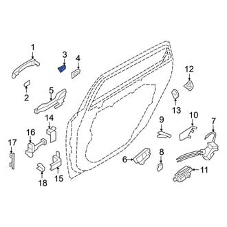 Hyundai OE - Rear Right Outer Exterior Door Handle Cover