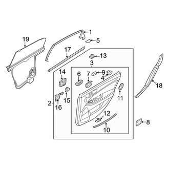 Hyundai OE - Rear Door - Interior Trim