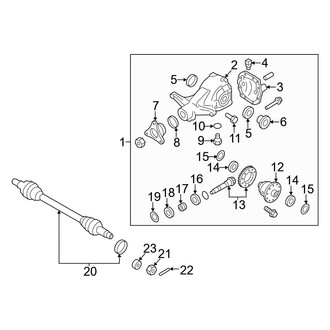 Hyundai OE - Rear Suspension - Axle & Differential