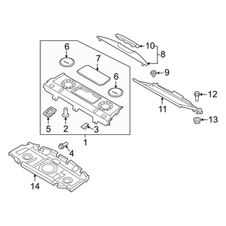 Hyundai OE - Rear Body & Floor - Interior Trim (Package Tray)