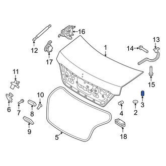 Hyundai OE - Upper Deck Lid Stop Buffer