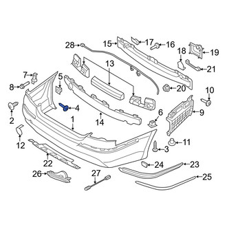 Hyundai OE - Grille Screw