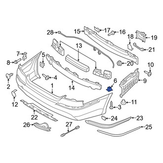 Hyundai OE - Fender Liner Nut