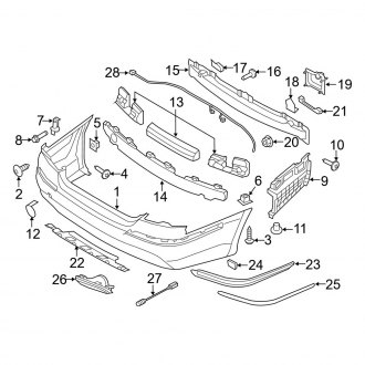 2013 Hyundai Equus OEM Bumpers - Front & Rear | CARiD