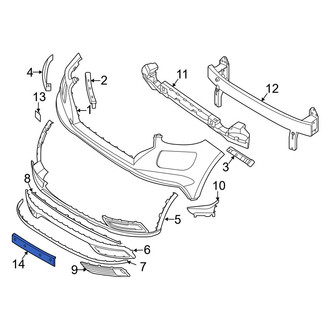 Hyundai OE - Front License Plate Bracket