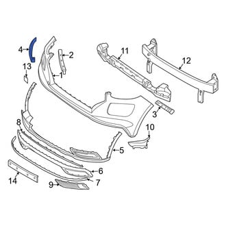 Hyundai OE - Front Left Inner Bumper Cover Bracket