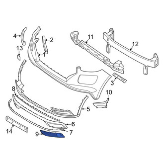 Hyundai OE - Front Left Bumper Trim