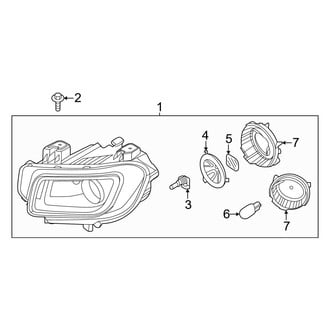 Hyundai OE - Front Lamps - Headlamp Components (Halogen), (SE / SEL)