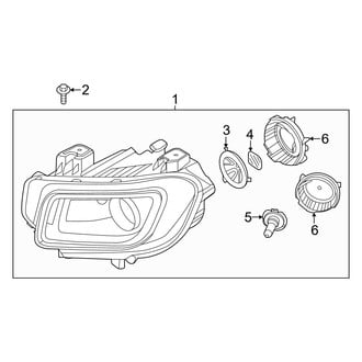 Hyundai OE - Front Lamps - Headlamp Components (LED), (Denim / SEL)