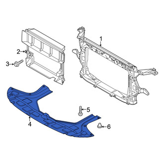 Hyundai OE - Front Radiator Support Splash Shield