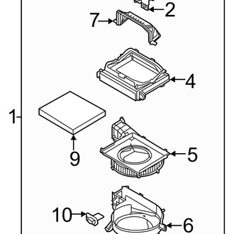 Hyundai OE - HVAC Blower Motor Assembly