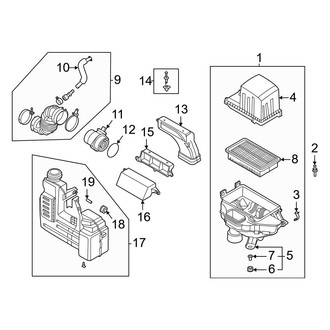Hyundai OE - Air Filter and Housing Assembly