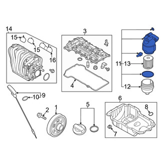 Hyundai OE - Engine Oil Filter Housing