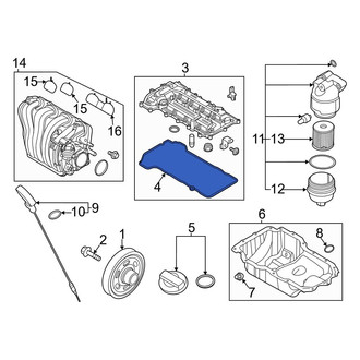 Hyundai OE - Engine Valve Cover Gasket