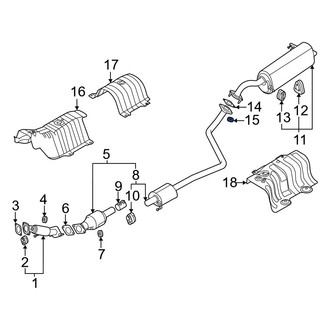 Hyundai OE - Exhaust Flange Nut
