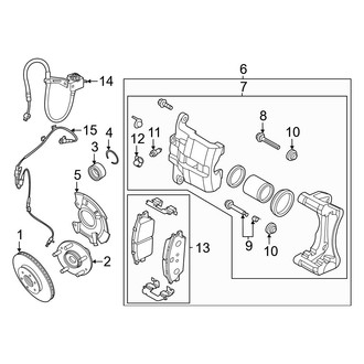 Hyundai OE - Front Suspension - Brake Components