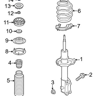 Hyundai OE - Upper Suspension Strut Nut