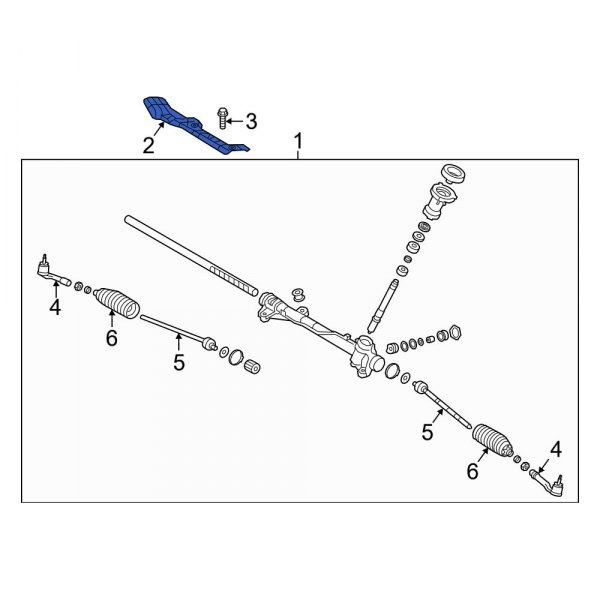 Rack and Pinion Heat Shield