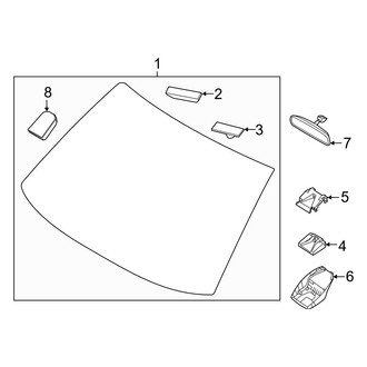 Hyundai OE - Windshield - Glass