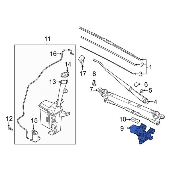 Windshield Wiper Motor