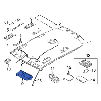 Hyundai OE - Left Sun Visor