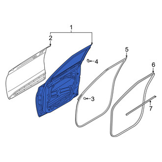 Hyundai OE - Front Left Door Shell