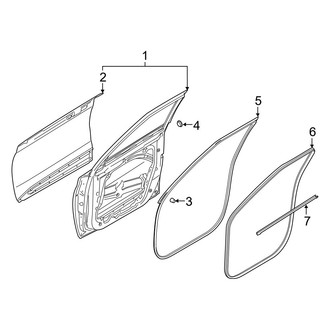 Hyundai OE - Front Door - Door & Components