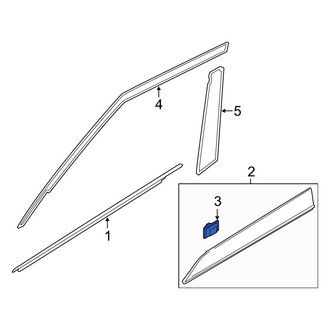 Hyundai OE - Wheel Arch Molding Clip