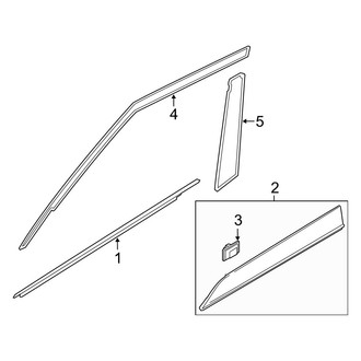 Hyundai OE - Front Door - Exterior Trim