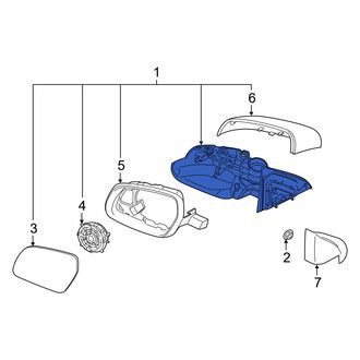 Hyundai OE - Front Left Door Mirror