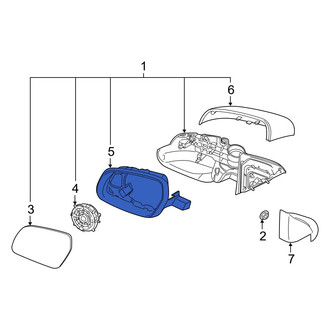 Hyundai OE - Front Right Door Mirror Housing
