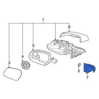 Hyundai OE - Front Left Door Mirror Trim Ring