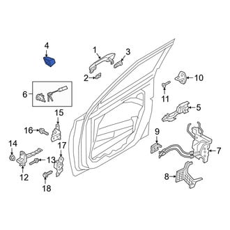 Hyundai OE - Front Left Exterior Door Handle Cover