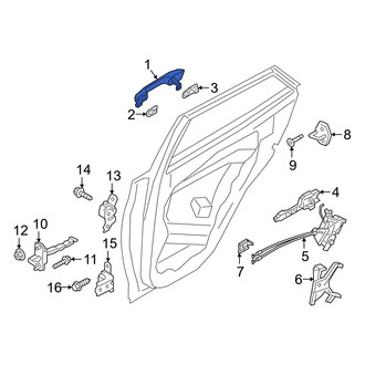 Hyundai OE - Rear Left Outer Exterior Door Handle