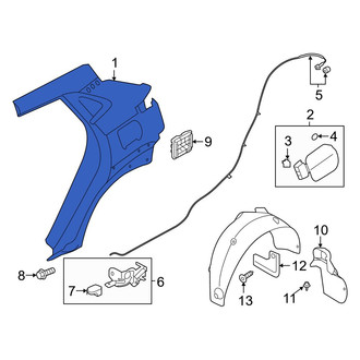 Hyundai OE - Rear Right Outer Quarter Panel