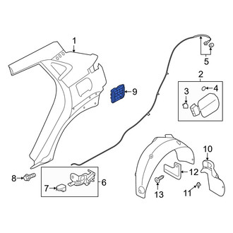Hyundai OE - Rear Left Quarter Panel Vent