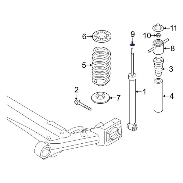 Suspension Shock Absorber Mount Washer