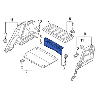 Hyundai OE - Rear Liftgate Trim Scuff Plate