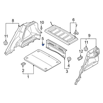 Hyundai OE - Liftgate Trim Scuff Plate Cap