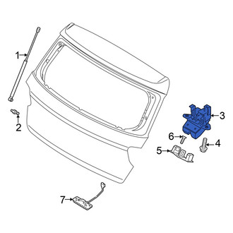Hyundai OE - Rear Liftgate Latch