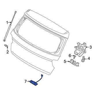 Hyundai OE - Rear Liftgate Latch Handle
