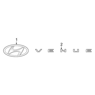 Hyundai OE - Lift Gate - Exterior Trim
