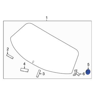 Hyundai OE - Back Glass Grommet