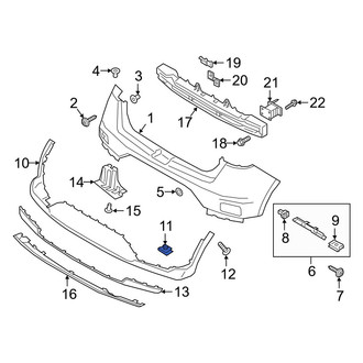 Hyundai OE - Rear Valance Panel Nut