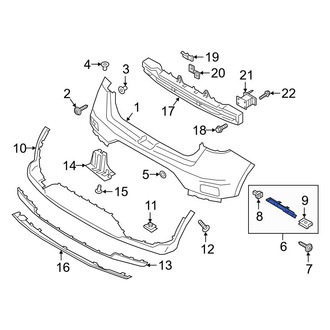 Hyundai OE - Rear Left Bumper Cover Bracket