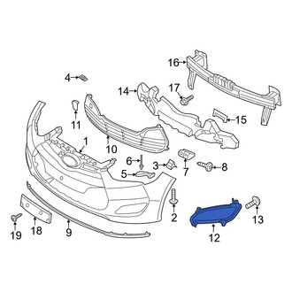 Hyundai OE - Front Left Fog Light Trim