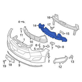 Hyundai OE - Front Bumper Impact Absorber