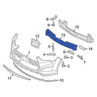 Hyundai OE - Front Bumper Impact Absorber